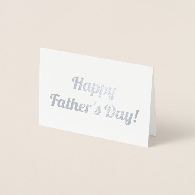 Cartão Metalizado Dia de os pais Feliz (Frente)