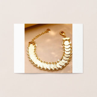 Cartão Metalizado Elegant Floral Wedding RSVP Card – Customizable 