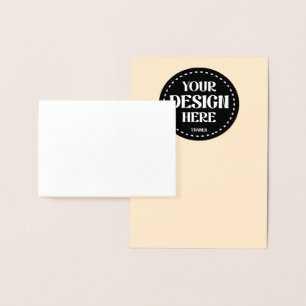 Cartão Metalizado Elegante, refinado, elegante e minimalista