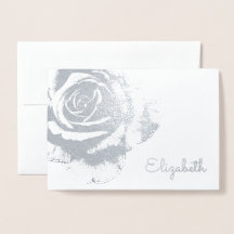 Elegante Rosa Floral Flor Vintage