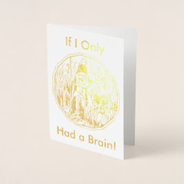 Cartão Metalizado Engraçado Espantalho Nomes Personalizados Feliz Di