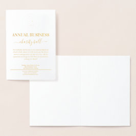 Cartão Metalizado evento empresarial minimalista