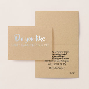 Cartão Metalizado Faça-o IGUALMENTE como - a proposta engraçada da