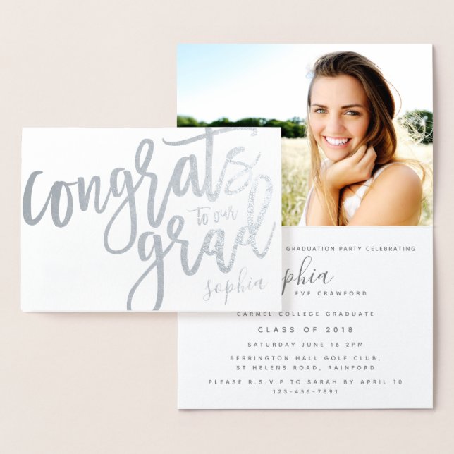 CARTÃO METALIZADO FELICITA O NOSSO FORMANDO (Exibição)