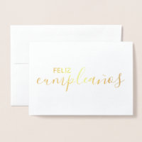 Feliz Aniversário Feliz Espanhol Elegante