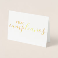 Feliz Aniversário Feliz Espanhol Elegante