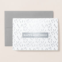 Feliz aniversário. Luxury Real Foil | Placa de Aqu