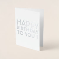 Feliz Aniversário para Você! Interior em Branco