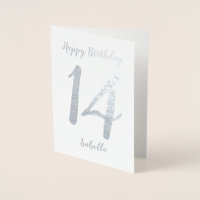 Feliz Aniversário Personalizado e Prata Idade