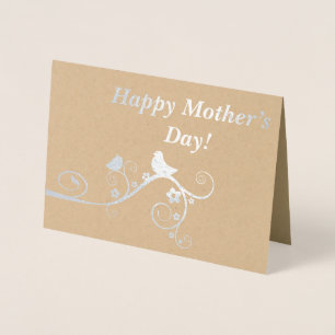 Cartão Metalizado Feliz Dia das Mães!