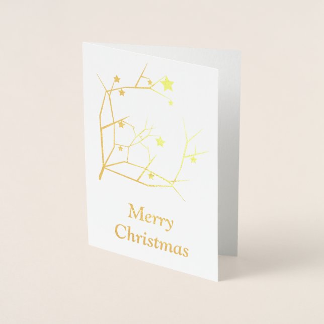 Cartão Metalizado Feliz Natal (Frente)