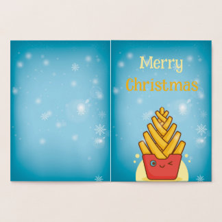 Cartão Metalizado Feliz Natal Divertido