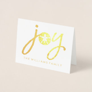 Cartão Metalizado Feliz Natal | Ouro Joy Sand Dollar