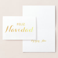 Feliz Navidad Año Espanhol de Natal Elegante