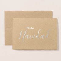 Feliz Navidad Elegante Espanhol Feliz Natal