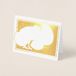 Cartão Metalizado Feliz Ovo de Páscoa Feliz e Bonito