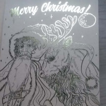 Feliz Papais noeis de Natal e Reindeer