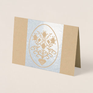 Cartão Metalizado Feliz Páscoa!