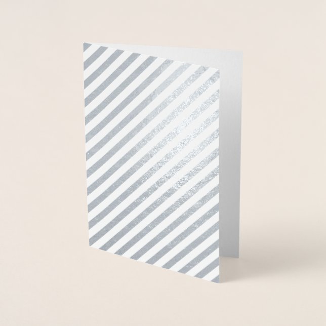 Cartão Metalizado Feliz Vazio de Natal (Frente)