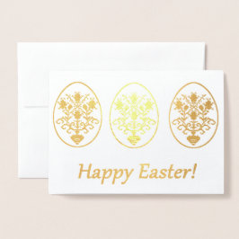 Cartão Metalizado Felz pascoa!