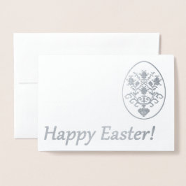 Cartão Metalizado Felz pascoa!