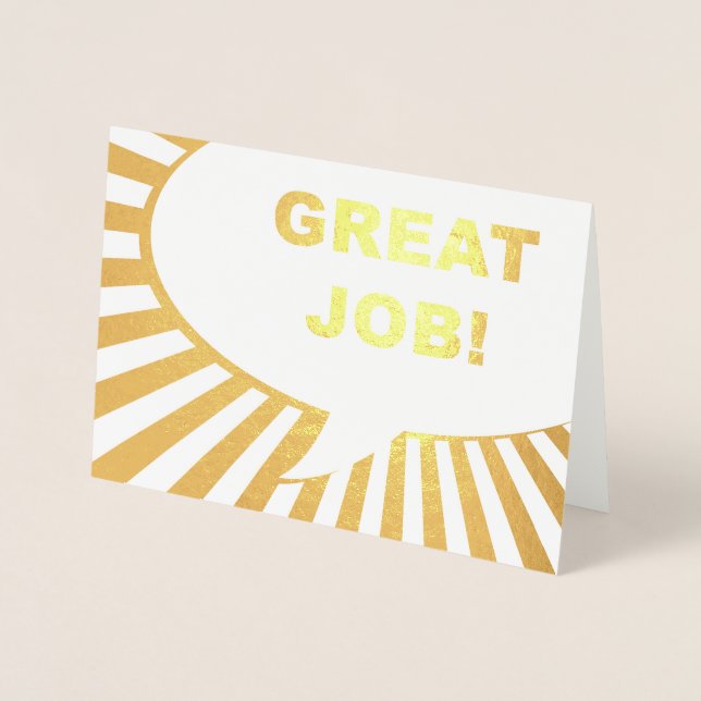 Cartão Metalizado Folha de ouro de bolhas de excelente (Frente)