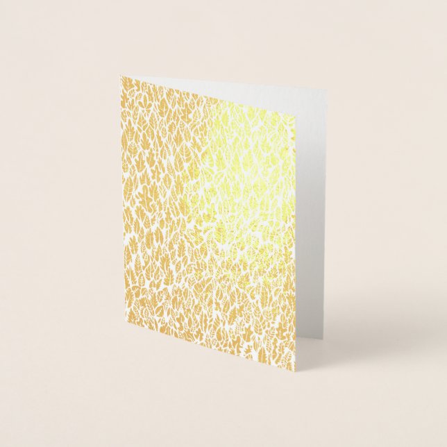 Cartão Metalizado Folhas de ouro (Frente)