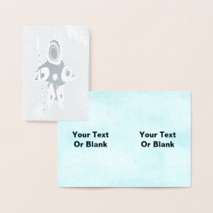 Cartão Metalizado Fractal Inuit Hunter