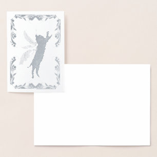 Cartão Metalizado Gato Cósmico Dandelion