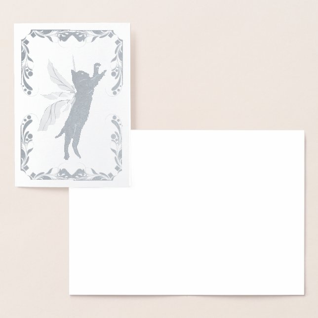 Cartão Metalizado Gato Cósmico Dandelion (Exibição)