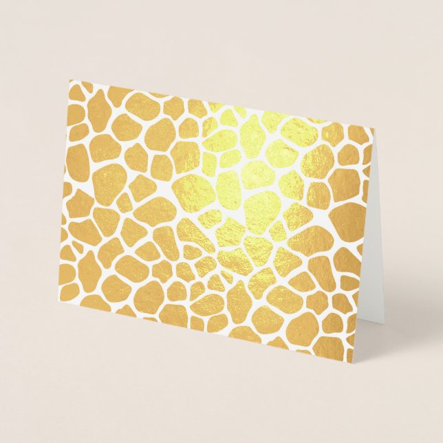 Cartão Metalizado Giraffe Impressão (Frente)