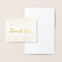 Gold Foil Confetti Obrigado
