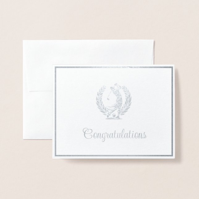 Cartão Metalizado Golfe (Frente com envelope)