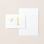 Cartão Metalizado HAMbWG - Número da Tabela na Folha<br><div class="desc">HAMbWG - Os cartões de folha de alumínio adicionam apenas o toque certo à sua mesa no seu evento especial. Basta adicionar o número na caixa de texto e escolher a folha de cores desejada. Deve ser criada uma nova placa para cada número de tabela.</div>