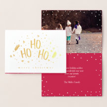 Ho Ho Encantadora Foto de Natal Feliz