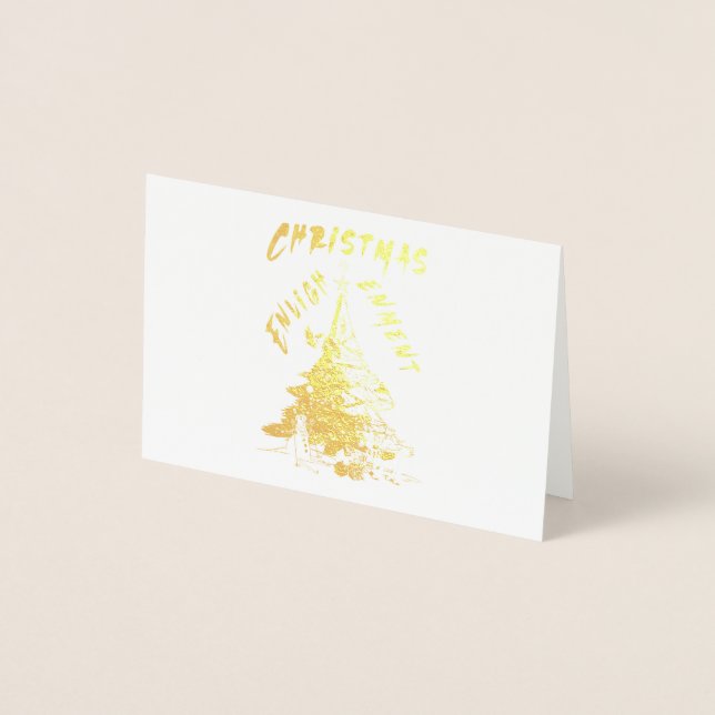 Cartão Metalizado Iluminação de Natal (Frente)