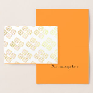 Cartão Metalizado Linda impressão de mandala para relaxamento de ani