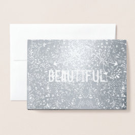 Cartão Metalizado Lindo Legenda