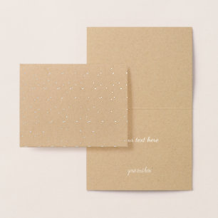 Cartão Metalizado Linhas de onda simples de Abstrato moderno prata D