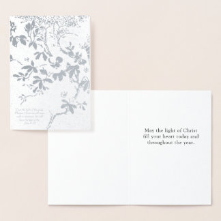 Cartão Metalizado Luz Cristã de Cristo