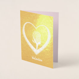 Cartão Metalizado Namorados dentro, Adicionar Foto e Citação