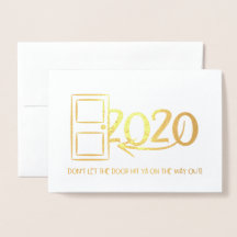 Não deixe a porta bater na saída! Ano Novo