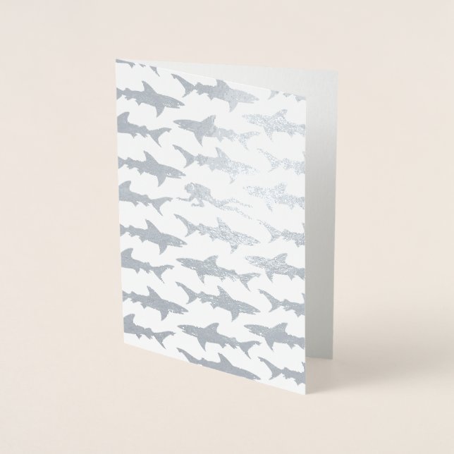 Cartão Metalizado Natações de mergulho Scuba com Aniversário de Tuba (Frente)