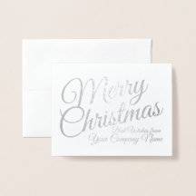 Natal do Elegante Silver Foil Business
