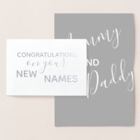 Novos Parabéns-Pais Caligrafia Elegante