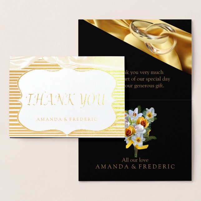 Cartão Metalizado O Excelente Gatsby na FILHA OBRIGADO A VOCÊ. (Exibição)