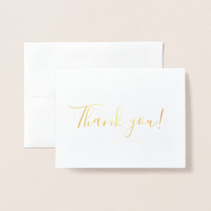 Cartão Metalizado Obrigado