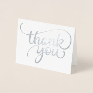 Cartão Metalizado Obrigado