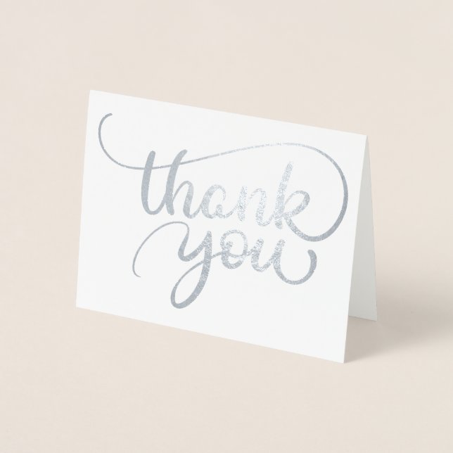 Cartão Metalizado Obrigado (Frente)