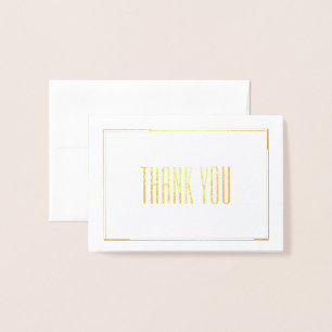 Cartão Metalizado Obrigado Mini